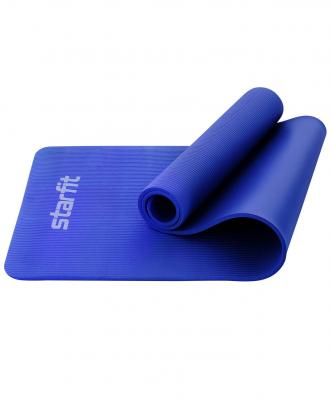 Коврик для йоги и фитнеса FM-301, NBR, 183x58x1,2 см, темно-синий