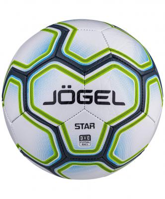 Мяч футзальный Star, №4, белый/синий/зеленый