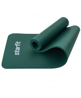 Коврик для йоги и фитнеса FM-301, NBR, 183x61x1,2 см, изумрудный