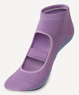 Носки для йоги SW-220, фиолетовый пастель, 1 пара