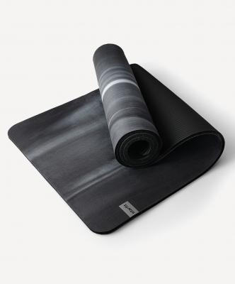 Коврик для йоги и фитнеса FM-301, NBR, 183x61x1,0 см, с принтом