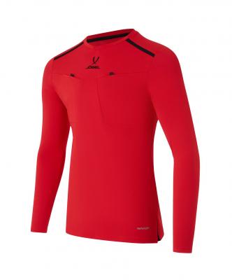 Футболка судейская с длинным рукавом DIVISION PerFormDRY Referee LS Tee, красный