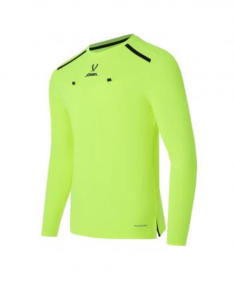Футболка судейская с длинным рукавом DIVISION PerFormDRY Referee LS Tee, желтый неон